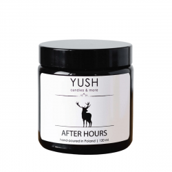 AFTER HOURS Świeca Sojowa Ręcznie Robiona Wegańska 120 ml YUSH