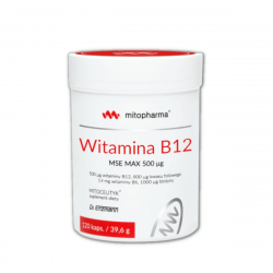 Witamina B12 MSE MAX 500 mcg Dr Enzmann (120 kaps) Mito-Pharma