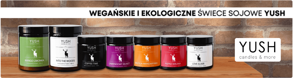 YUSH - Świece sojowe ręcznie robione z prawdziwego wosku sojowego | Enaturalnie.pl