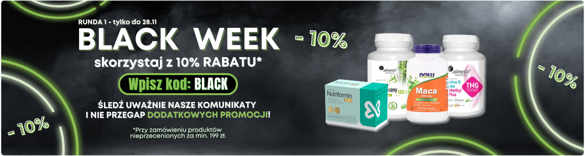 Rabat 10% na Black Week 2024 w sklepie Enaturalnie.pl