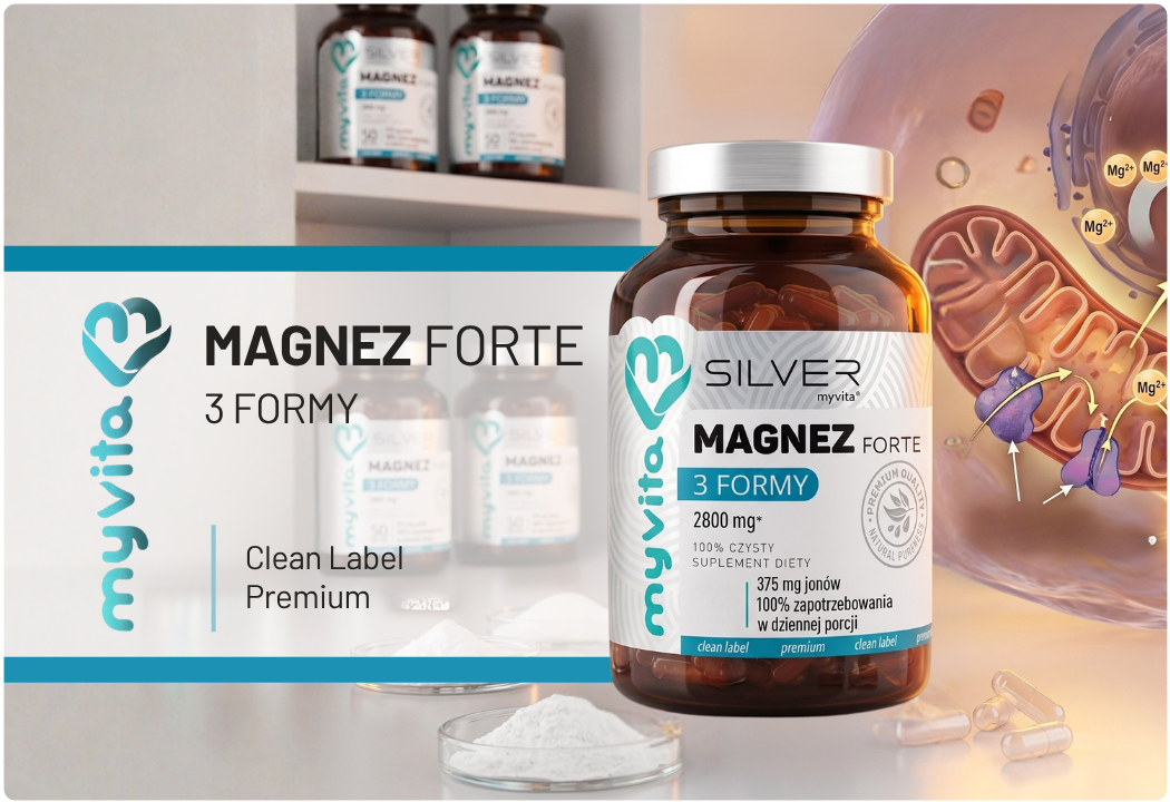 Magnez 3 Formy Forte 2800 mg (100 kaps) MyVita