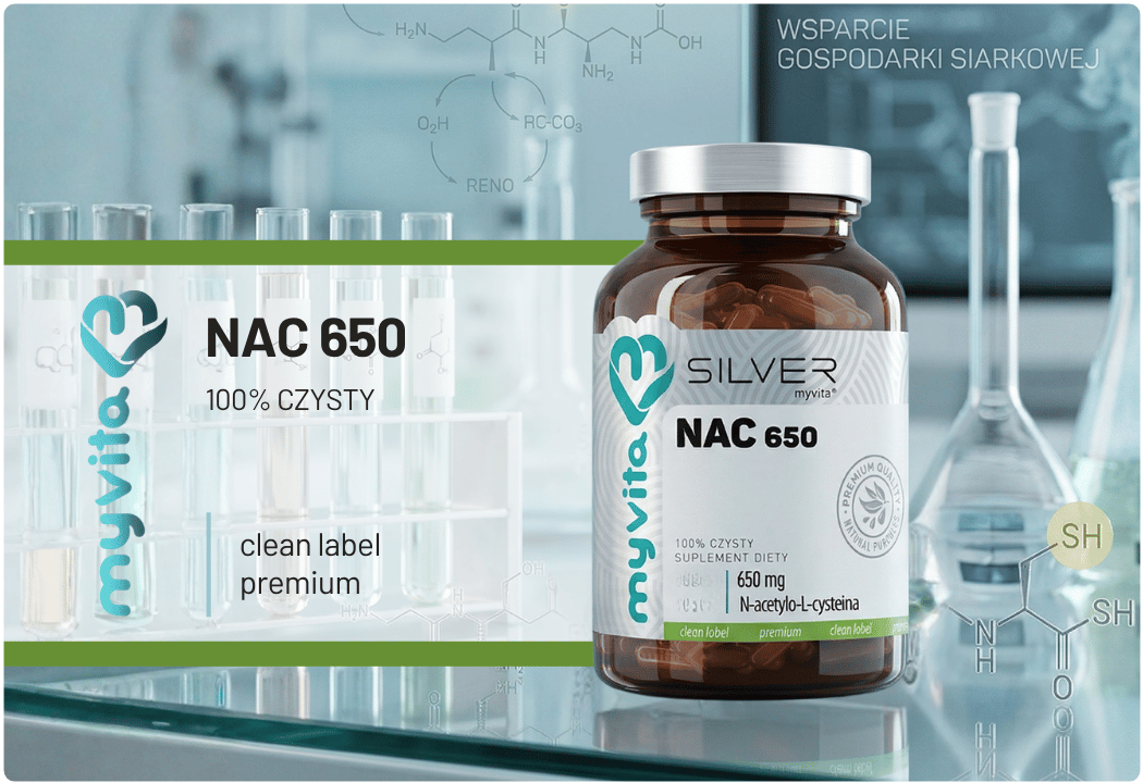 NAC 650 mg N-acetylo-L-cysteina MyVita Silver