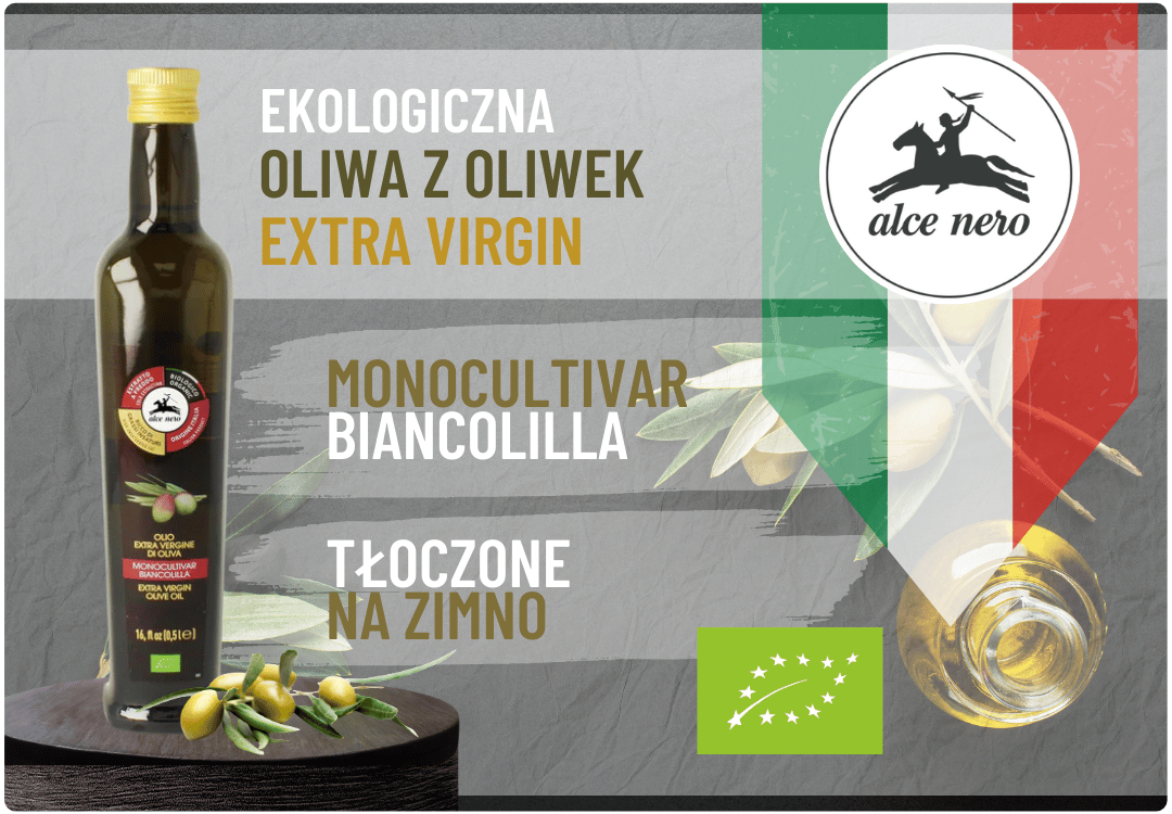 Oliwa z Oliwek Extra Virgin Biancolilla BIO 500 ml Alce Nero