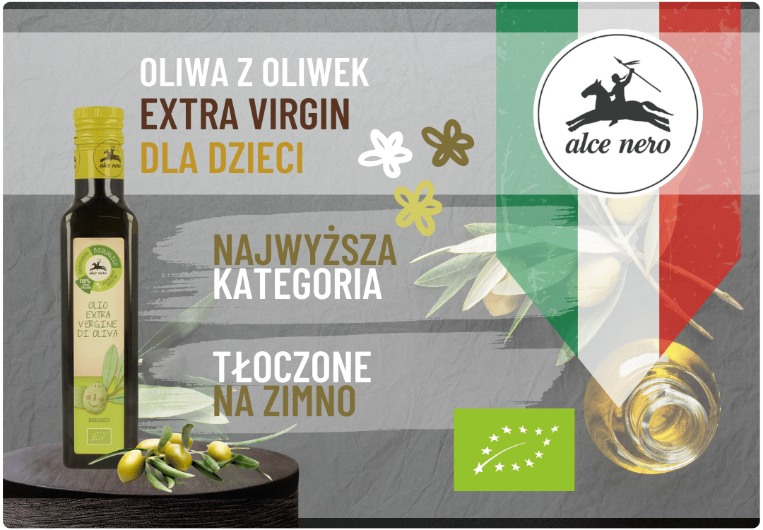 Oliwa z Oliwek dla Dzieci Extra Virgin BIO 250 ml Alce Nero
