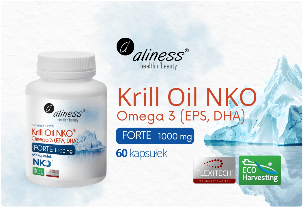 Krill Oil NKO Forte Aliness Omega-3 Astaksantyna