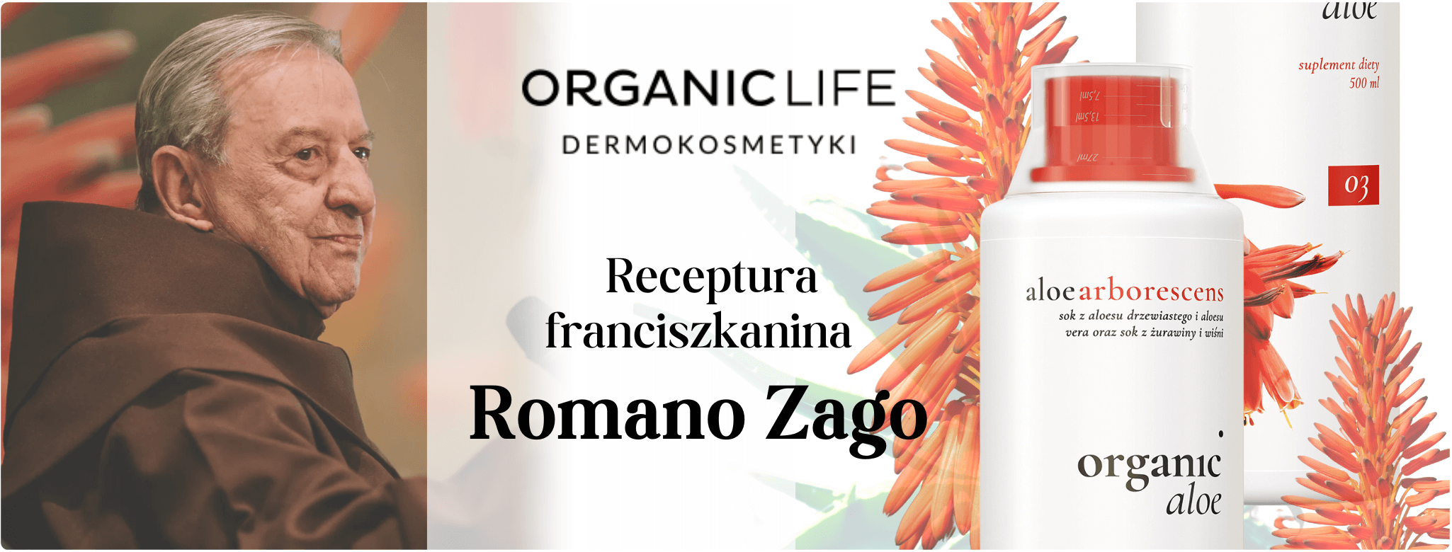 Organic Aloe Sok z Aloesu Drzewiastego i Aloesu oraz sok z żurawiny i wiśni