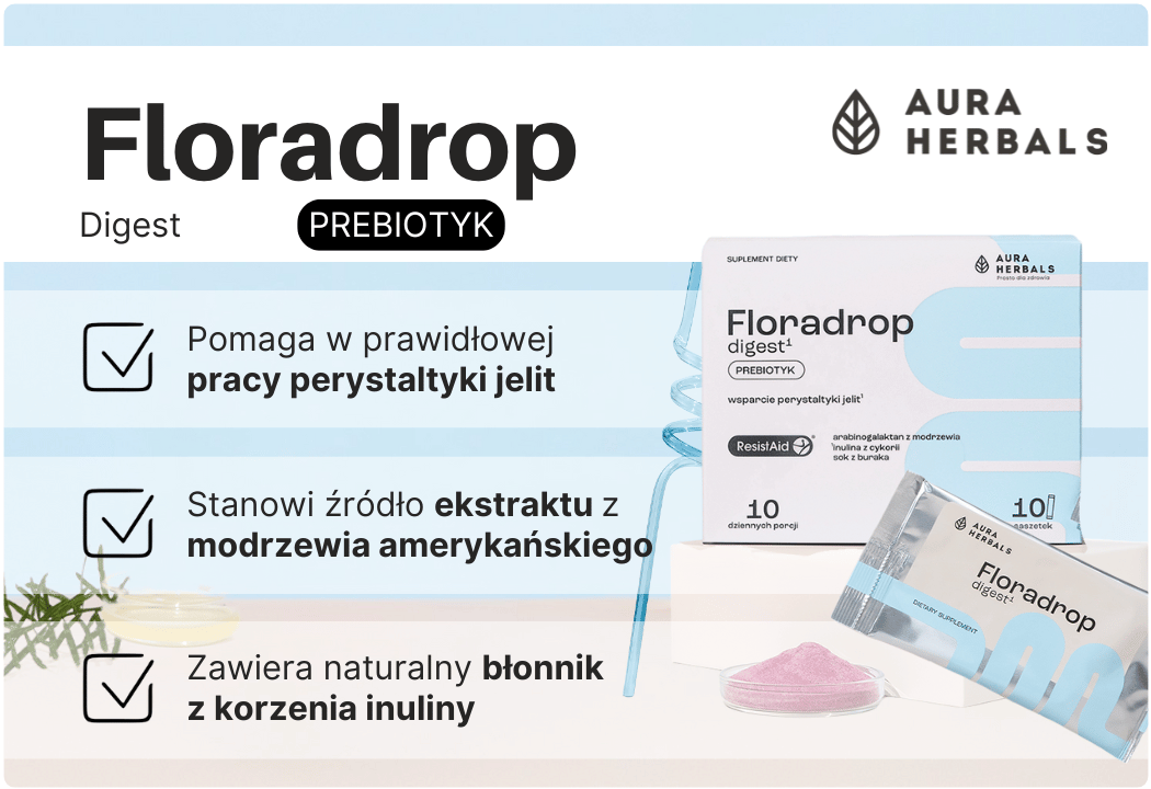 Floradrop Digest Prebiotyk (10 sasz) Aura Herbals