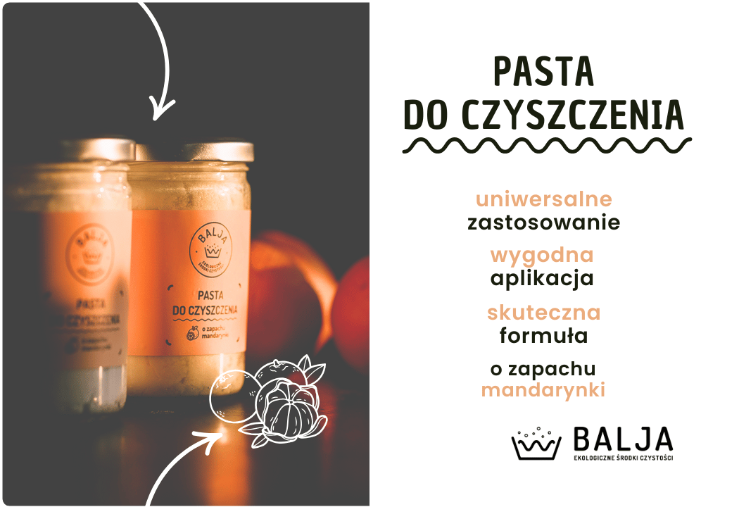 Pasta do Czyszczenia Uniwersalna o Zapachu Mandarynki 450 g Bajla