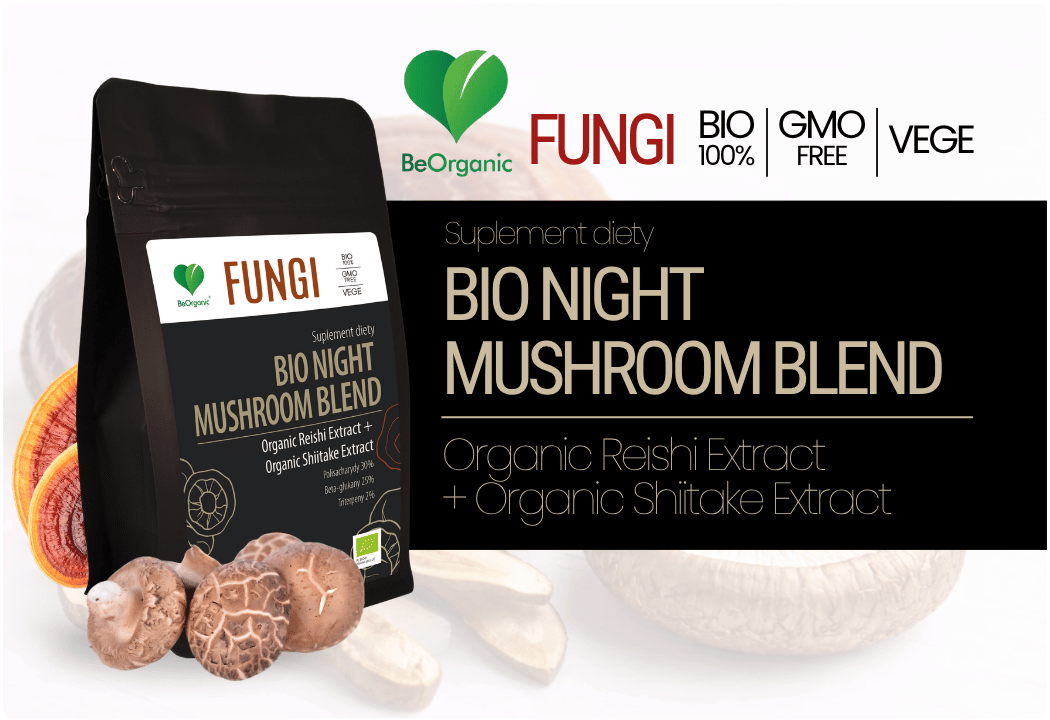 BIO NIGHT MUSHROOM BLEND Reishi Shiitake BeOrganic
