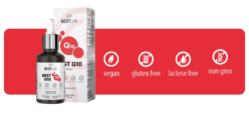 BestQ10 Koenzym Q10 Ubichinol 20 mg Krople 30 ml Best Lab