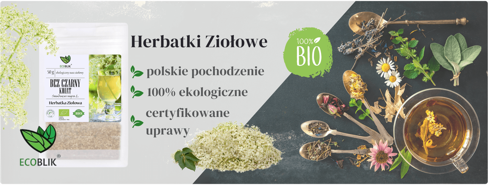 Bez czarny kwiat 50g Herbatka ziołowa EcoBlik