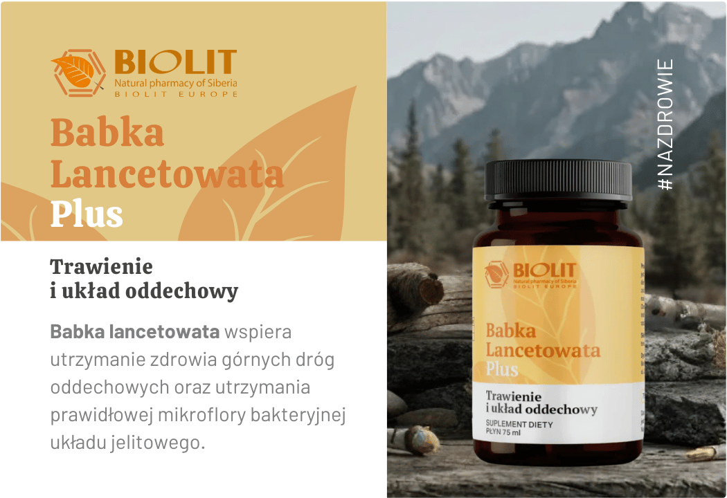 Biolit Babka Lancetowata Płyn 75 ml - Trawienie i Układ Oddechowy