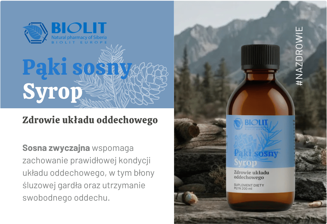 Biolit Syrop z Pąków Sosny 200ml - Zdrowie Układu Oddechowego