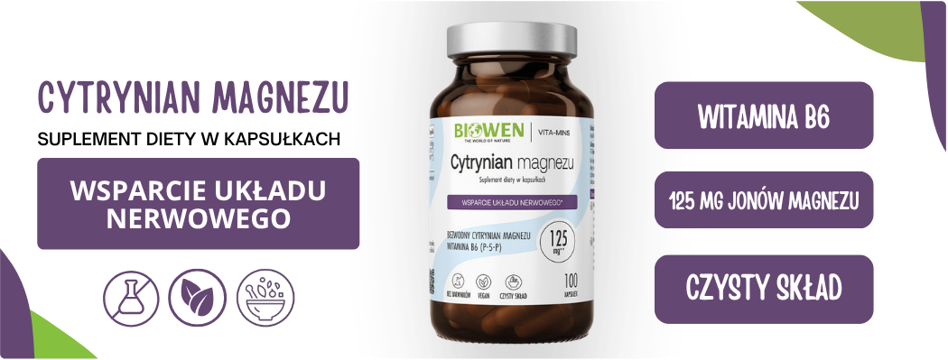 Cytrynian Magnezu + Witamina B6 Biowen