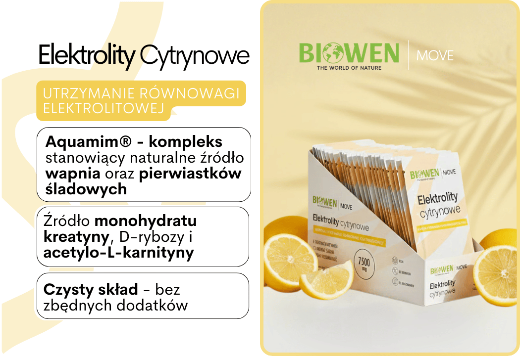 Elektrolity o Smaku Cytrynowym (30 szasz.) Biowen