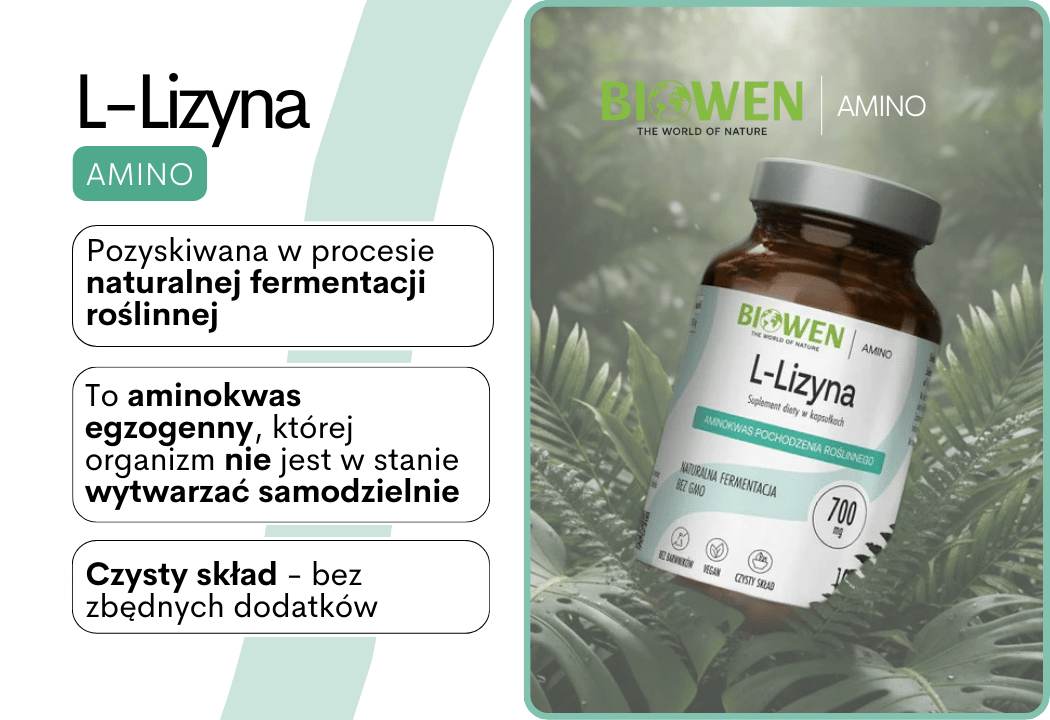 L-Lizyna 700 mg (100 kaps) Biowen