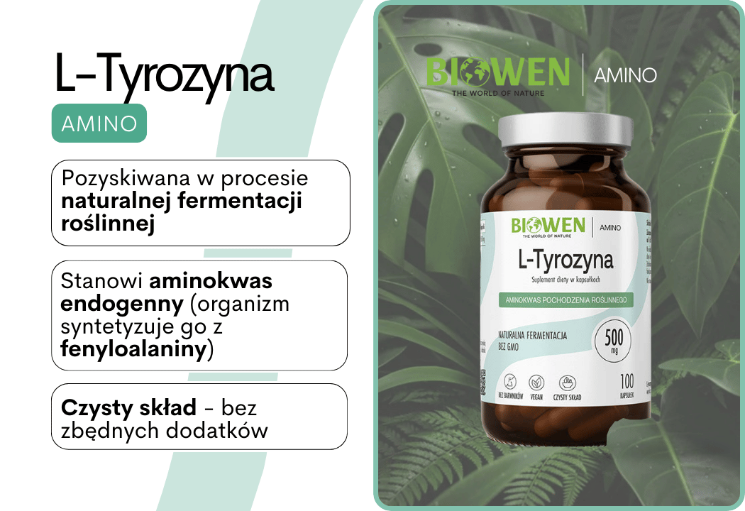 L-Tyrozyna 500 mg (100 kaps) Biowen