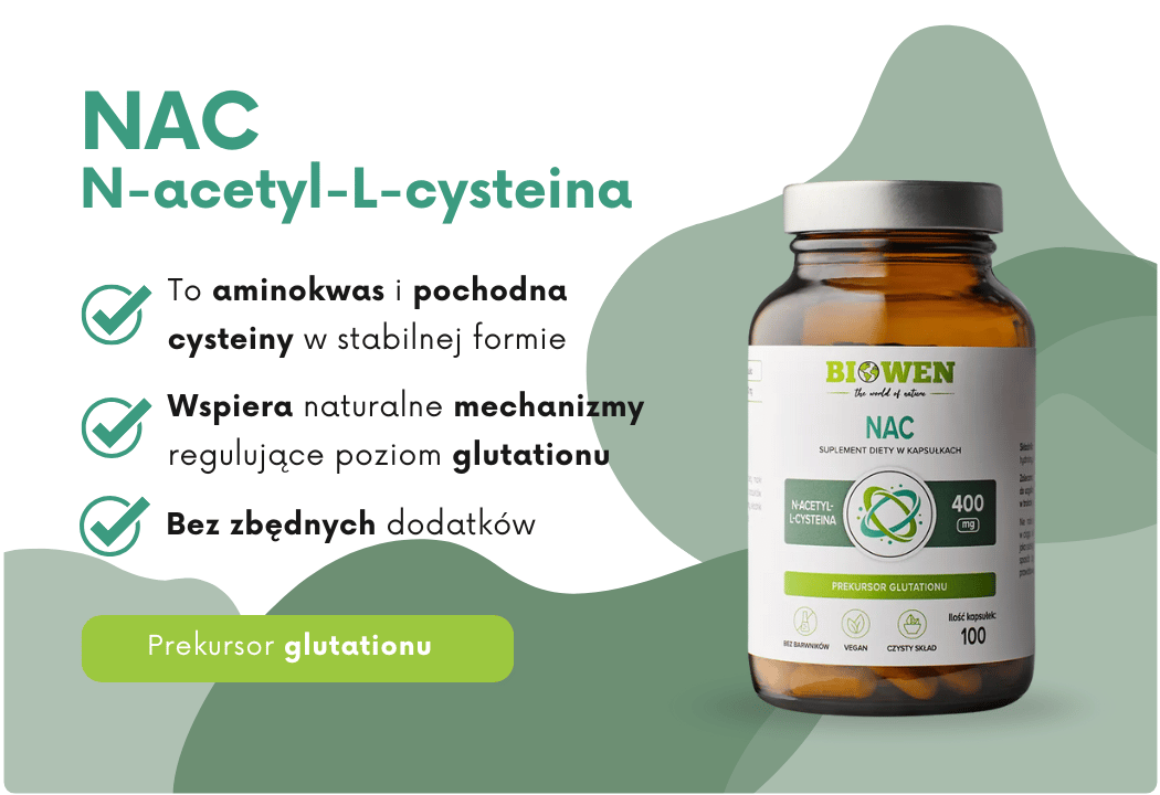NAC N-acetyl-L-cysteina 400 mg (100 kaps)  Biowen