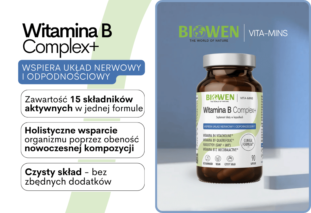 Witamina B Complex+ (90 kaps) Biowen