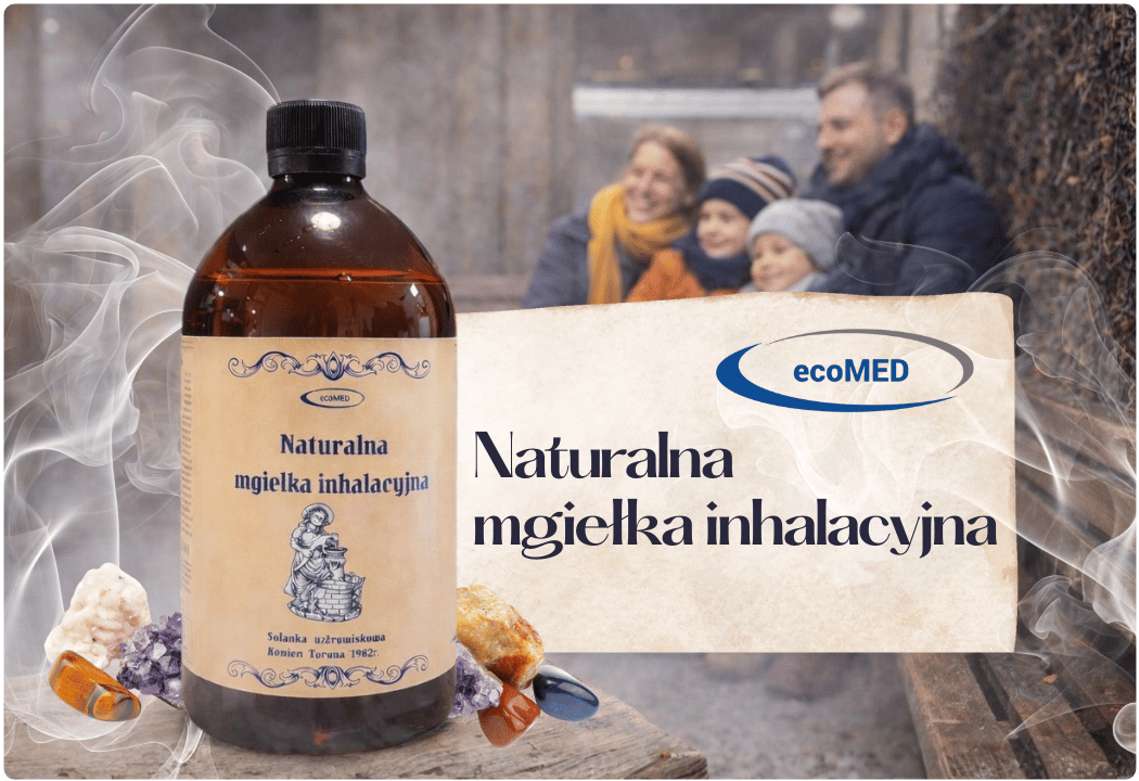 Naturalna Mgiełka Inhalacyjna Uzdrowiskowa Solanka 1000 ml ecoMED