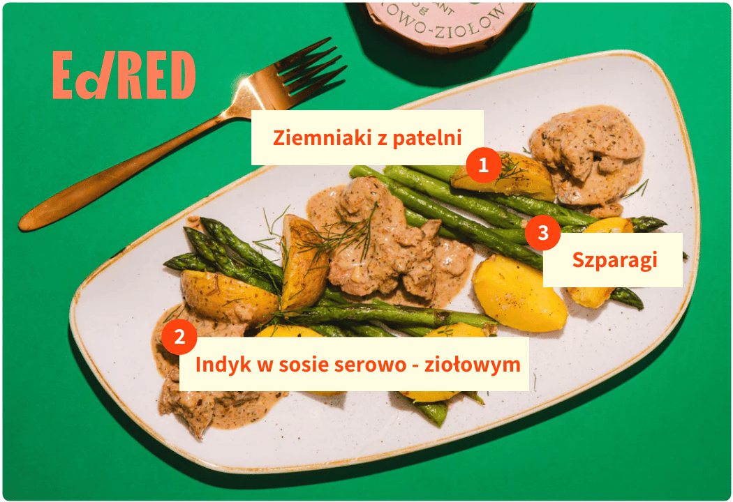 Indyk w Sosie Serowo-ziołowym Ed Red