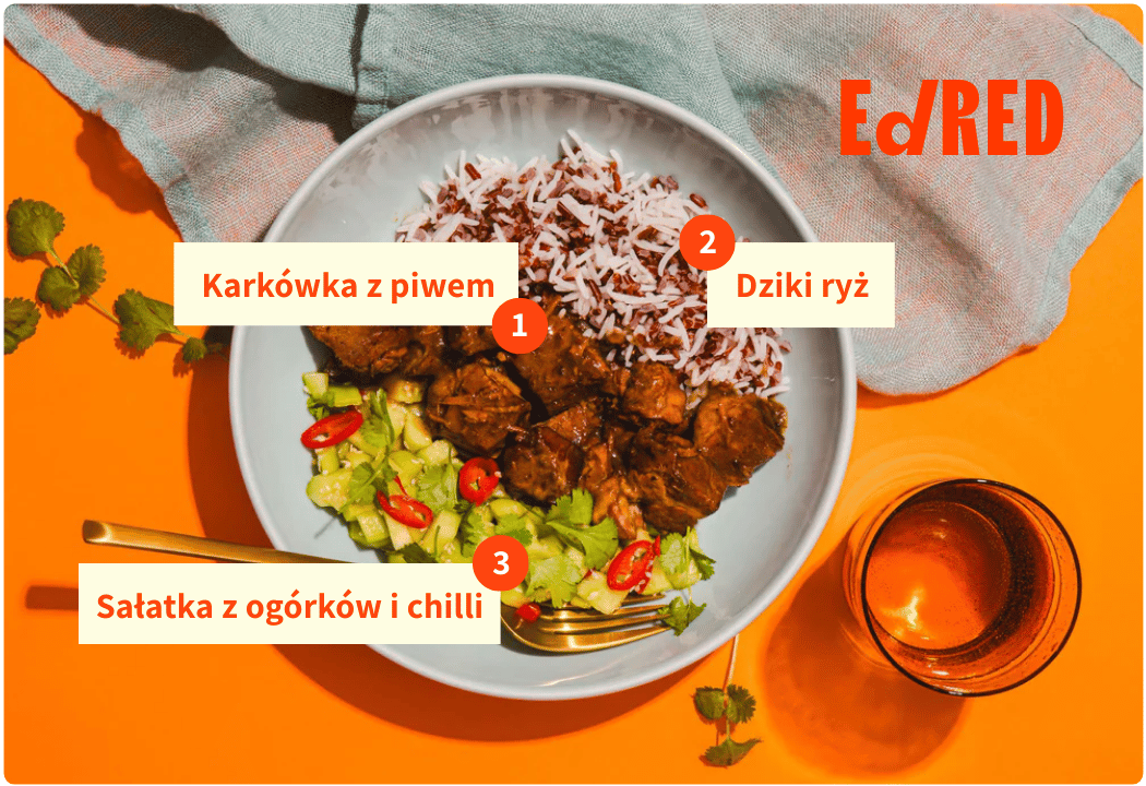 Karkówka z Piwem Rzemieślniczym Wieprzowina - Danie Gotowe Puszka 270 g Ed Red