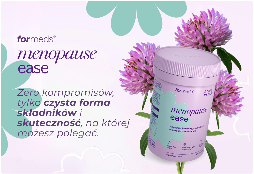Menopause Ease Wsparcie w Menopauzie Wapń Witamina D (60 kaps) Female Formula Formeds