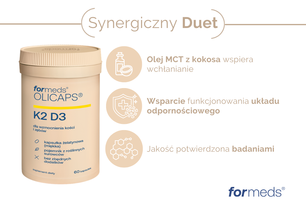 OLICAPS K2 D3 2000 IU Olej MCT (60 kaps) formeds