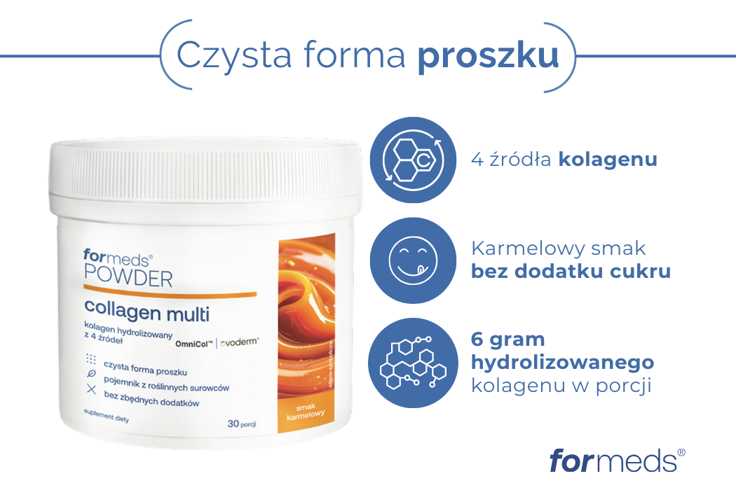 POWDER collagen multi Kolagen Hydrolizowany Karmel Proszek 210 g  formeds
