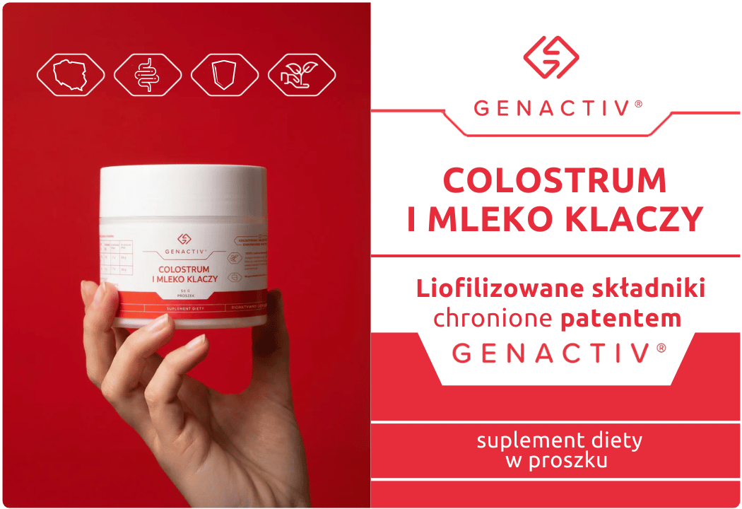 Colostrum i Mleko Klaczy Liofilizaty w Proszku 50 g Genactiv