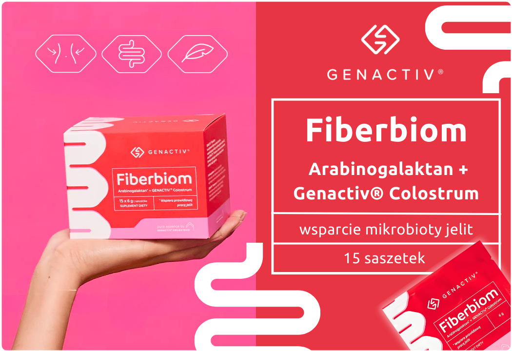 FIBERBIOM + Colostrum (15 saszetek) GENACTIV