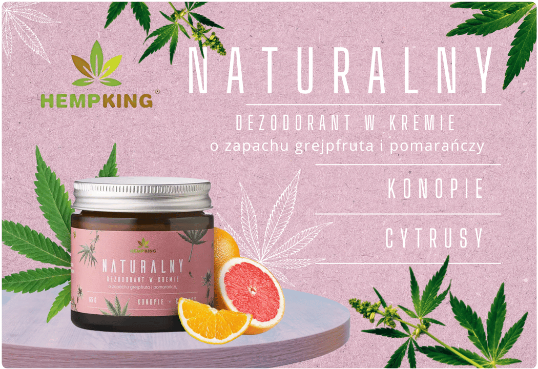 Dezodorant Naturalny Cytrusy Grejpfrut Hemp King