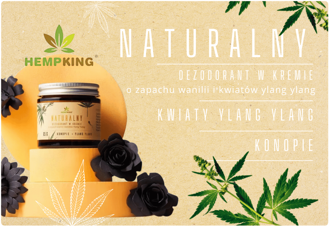 Dezodorant Naturalny Kwiaty Ylang Ylang Grejpfrut Hemp King