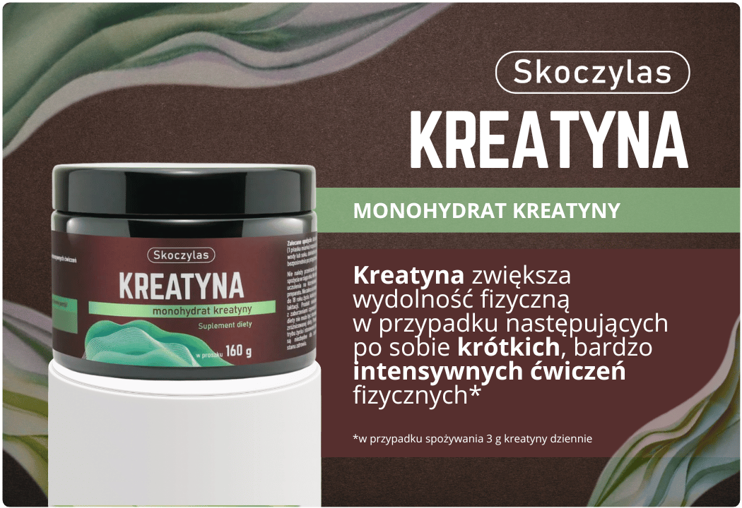 Kreatyna Monohydrat Proszek 160 g Skoczylas