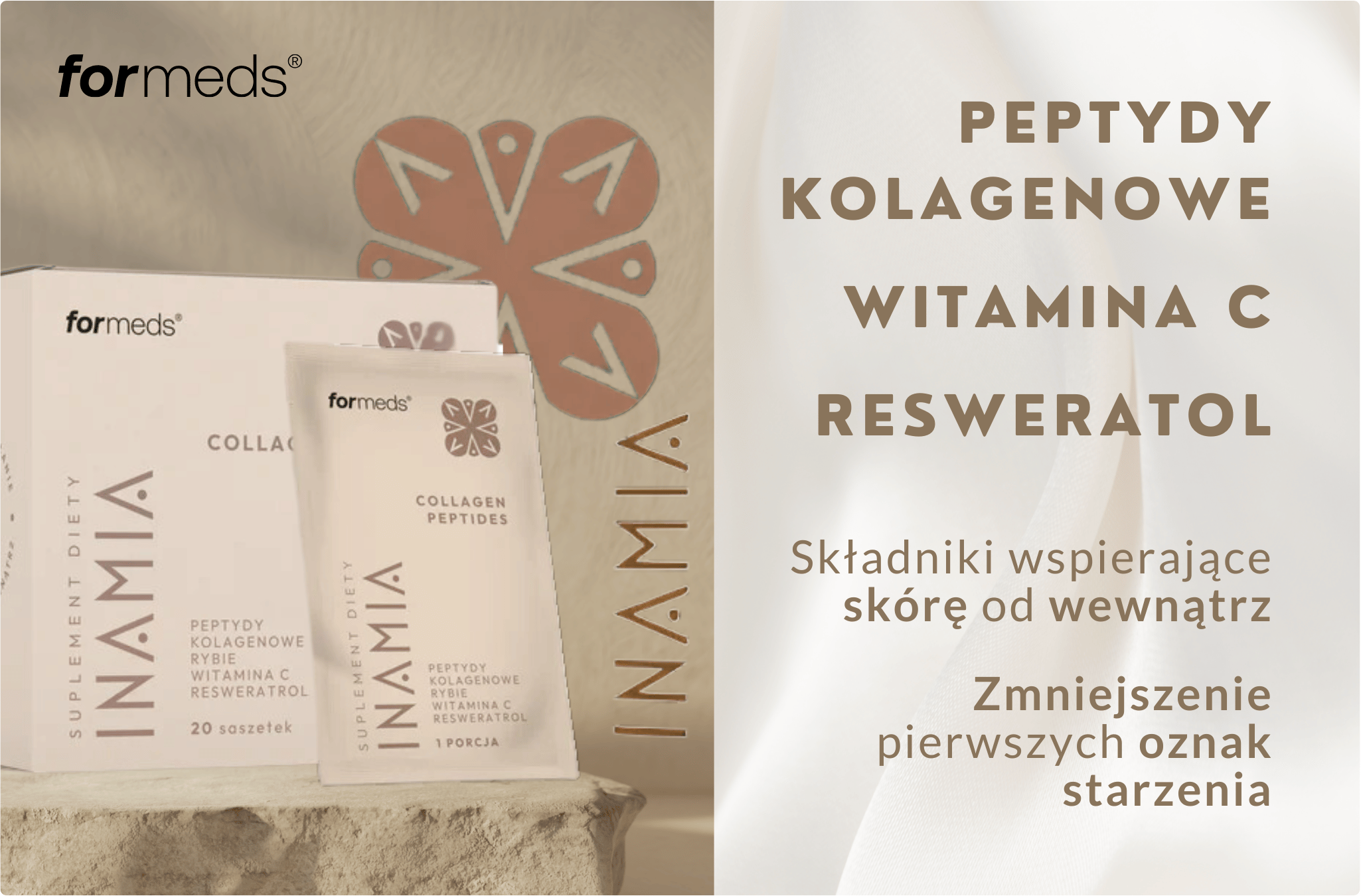 INAMIA Antioxidant Glutattion Sod Witamina A E C 60 kapsułek