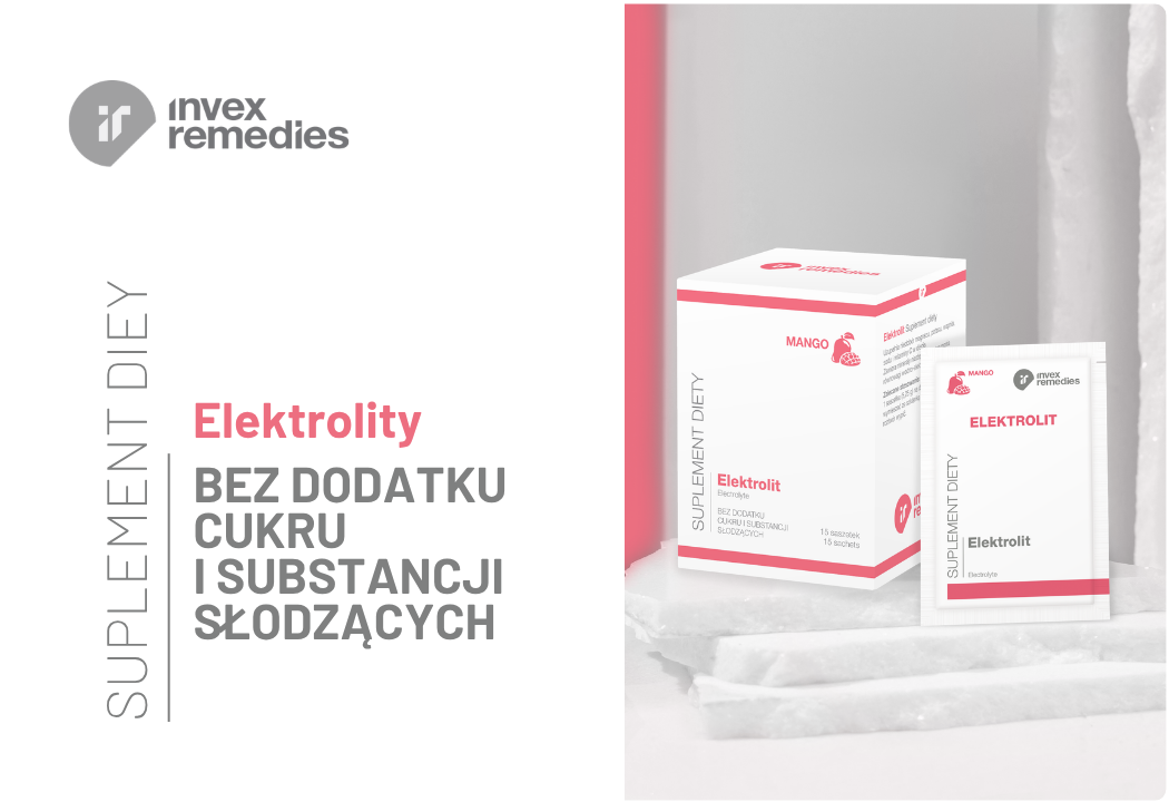 Elektrolity o Smaku Mango Wapń Magnez Potas Sód Witamina C (15 sasz) Invex Remedies