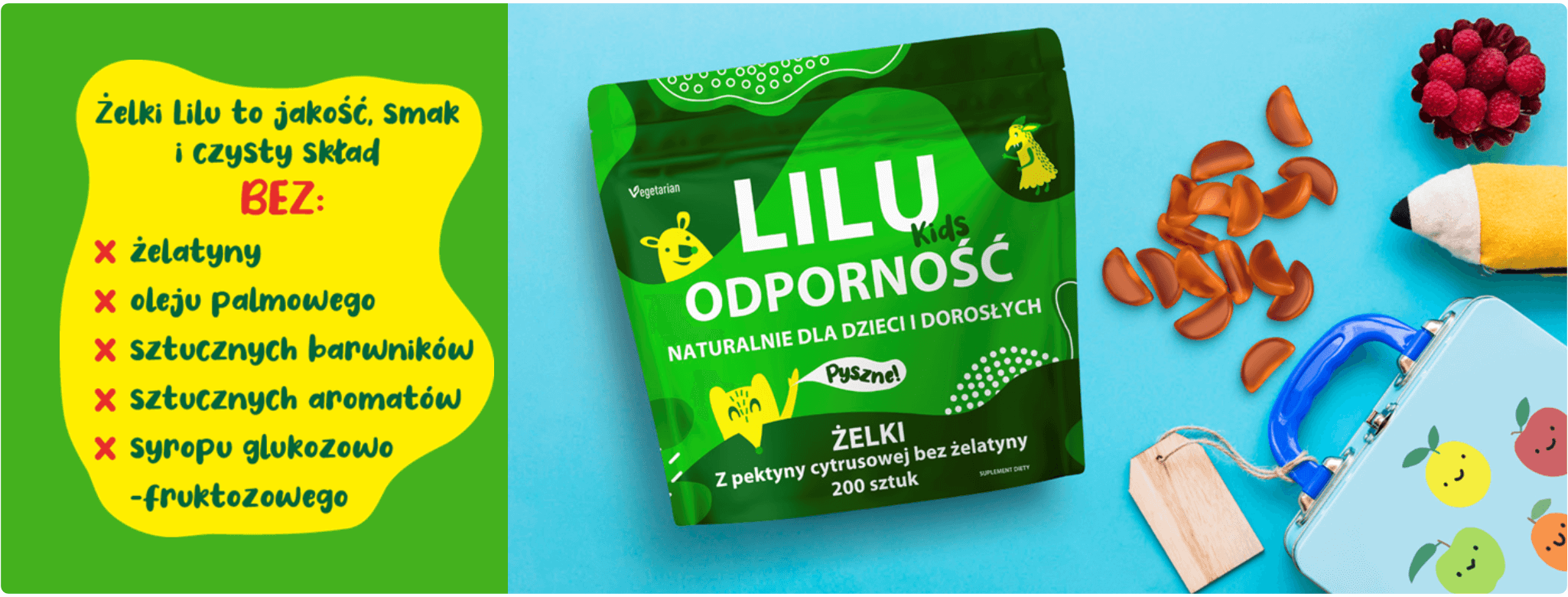 LILU Kids Żelki Odporność 200szt