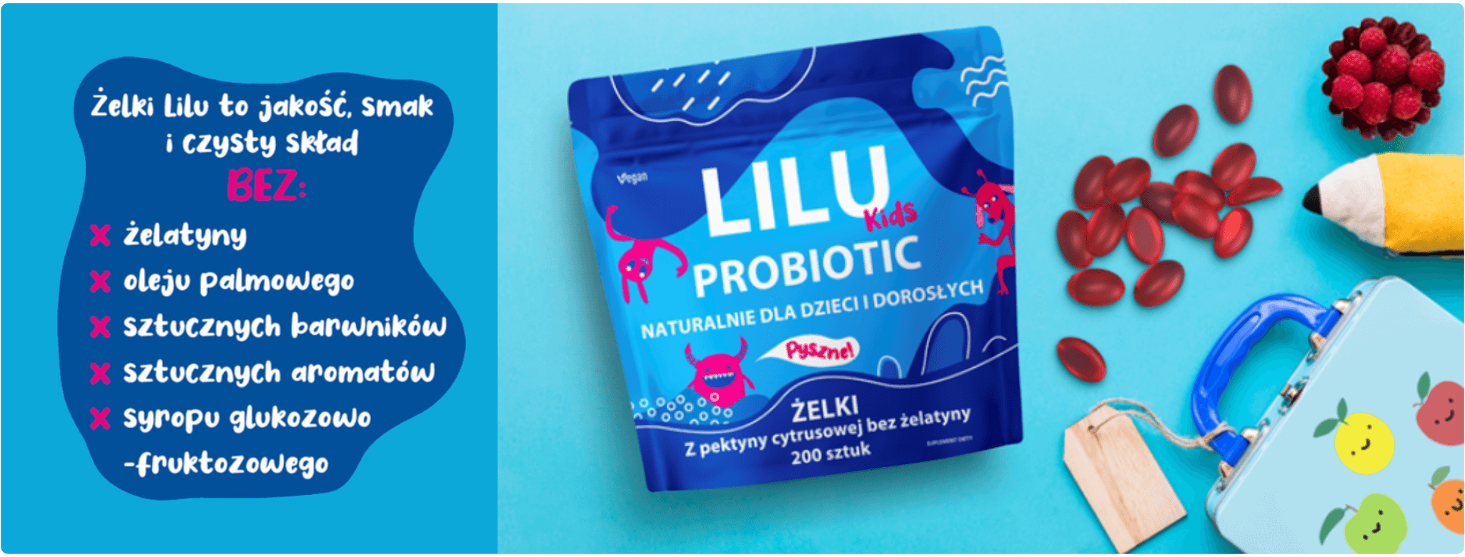 LILU Kids Żelki Probiotic 200szt