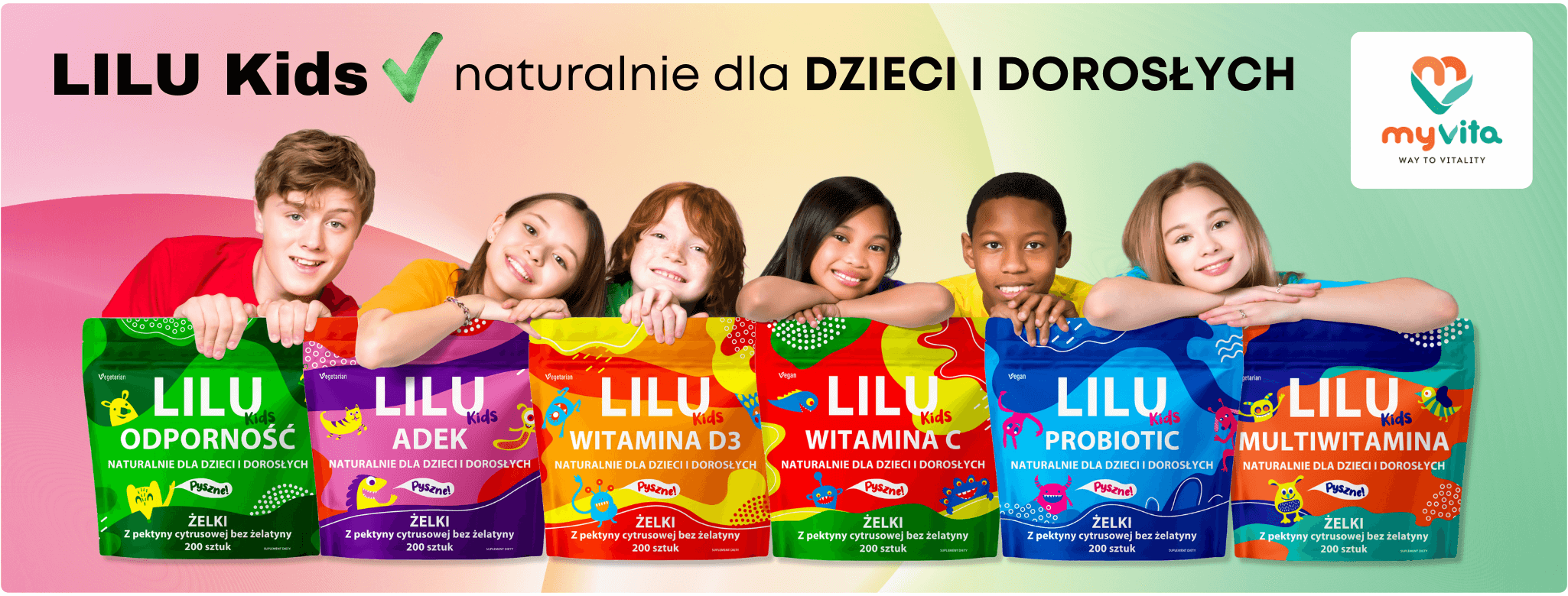 LILU Kids Żelki 200 sztuk