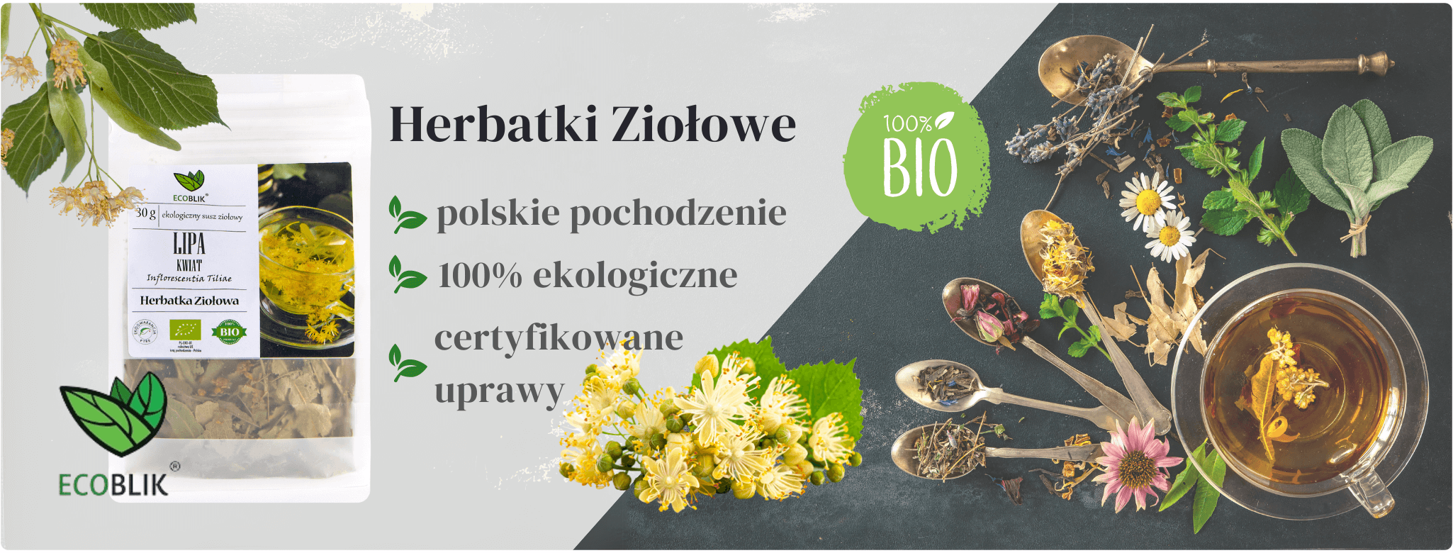 Kwiat Lipy 30g Herbatka ziołowa EcoBlik