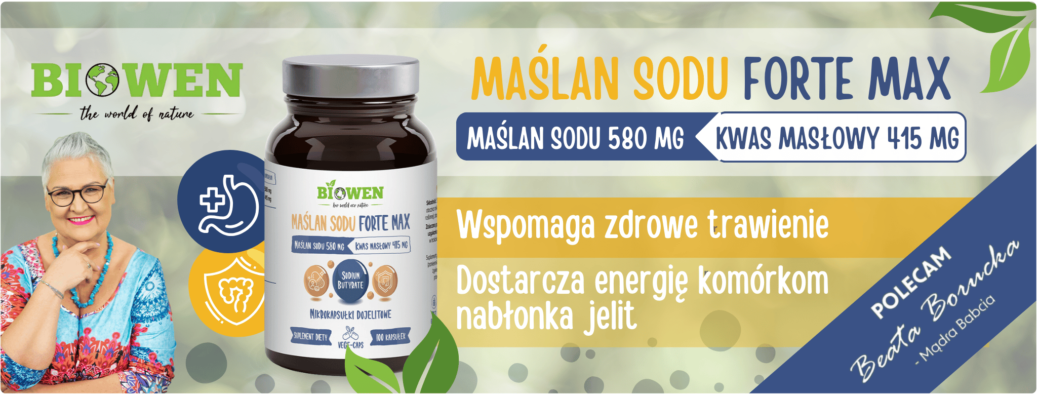 Maślan Sodu 580 mg Biowen