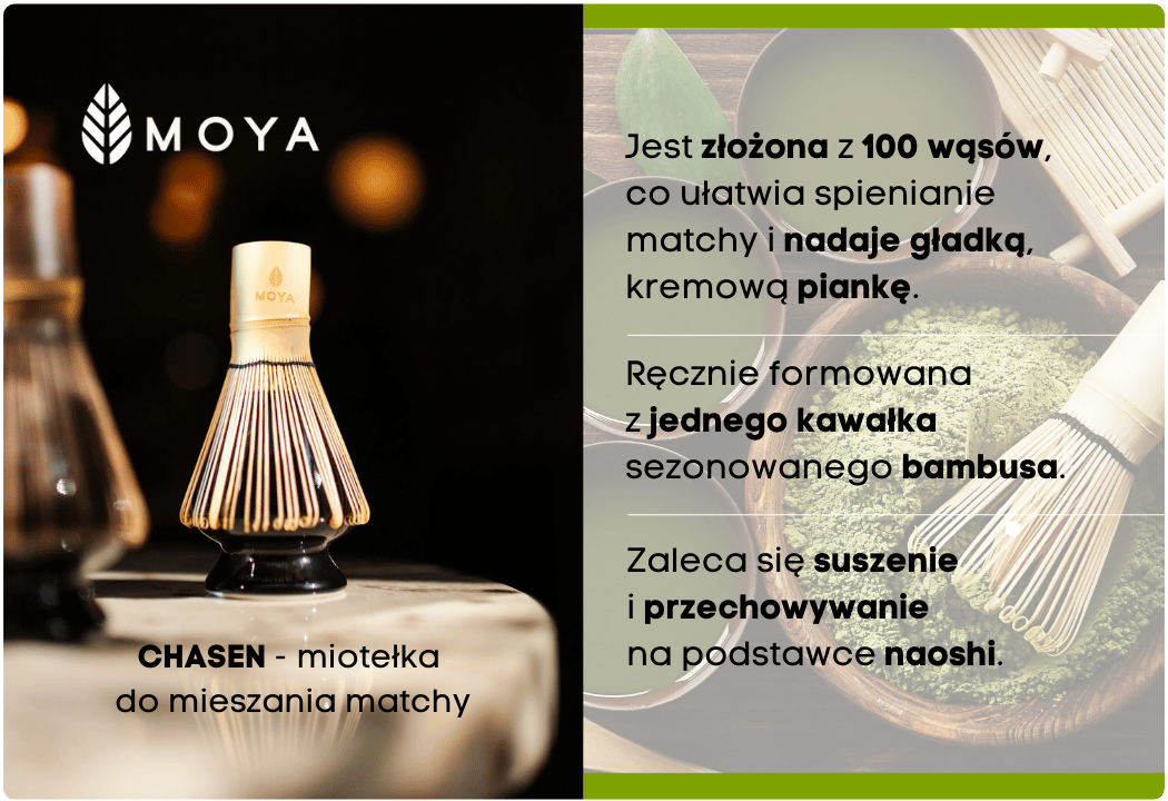 Chasen Miotełka Bambusowa do Mieszania Matchy MOYA