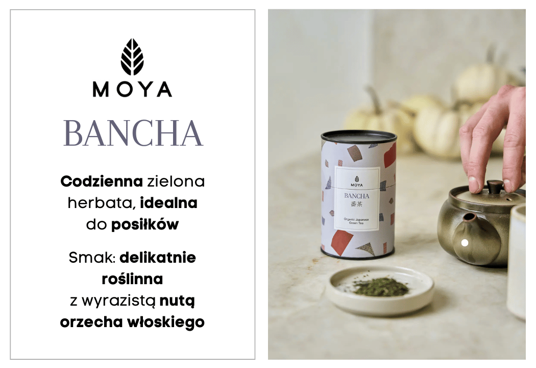 Matcha Bancha Codzienna BIO 60 g – Japońska Herbata Zielona MOYA