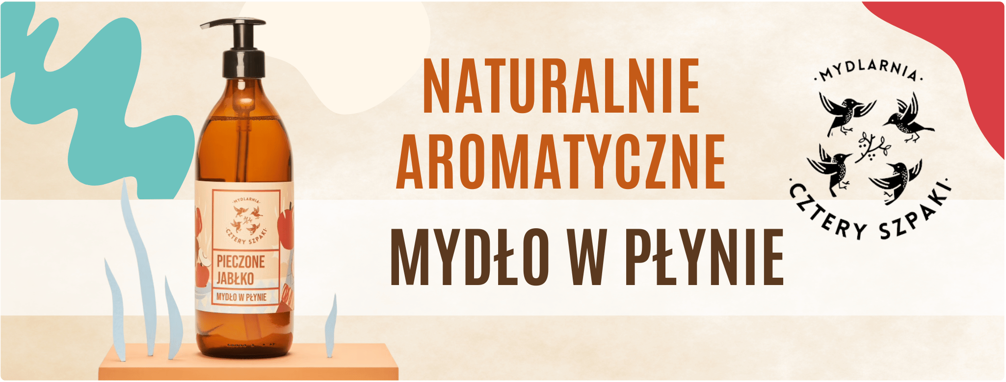 Mydło w Płynie Pieczone Jabłko 500 ml Mydlarnia cztery Szpaki