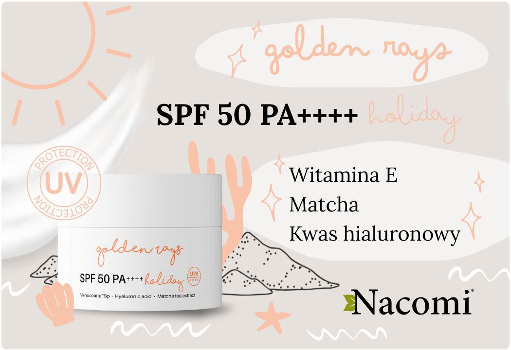 Next Lvl Krem Ochronny Przeciwsłoneczny SPF 50 do Twarxy 50 m Nacomi
