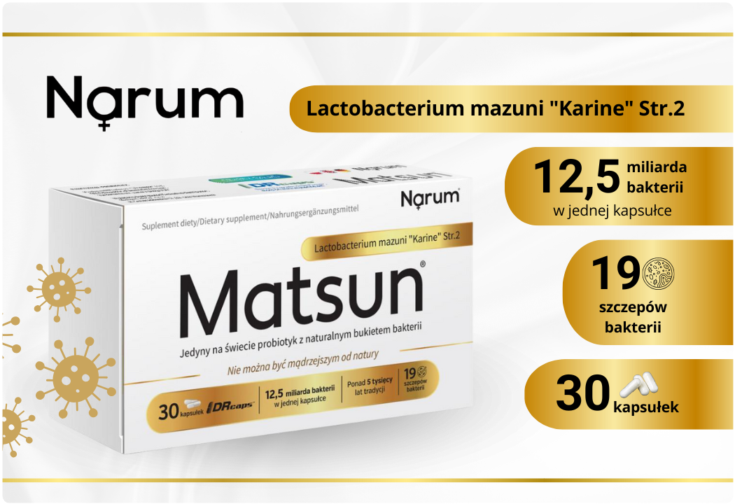 Matsun Probiotyk na Jelita mazuni Karine Flora Jelitowa (30 kaps) Narum