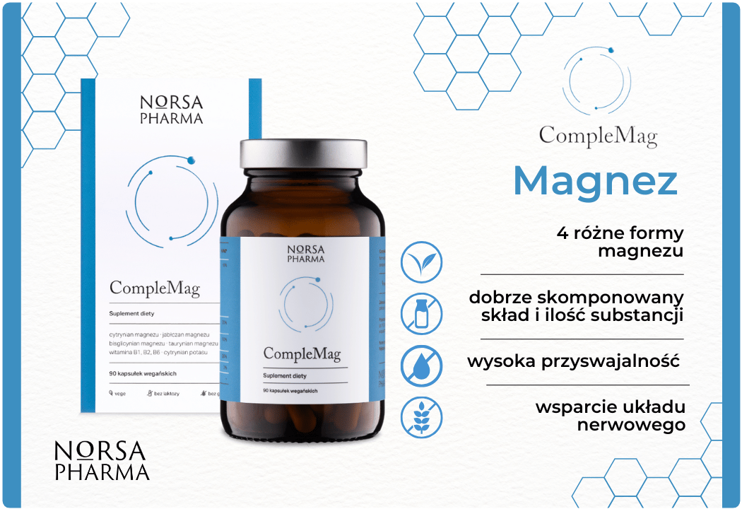 CompleMag Kompleks Magnez + Witamina B6 (90 kaps) Norsa Pharma