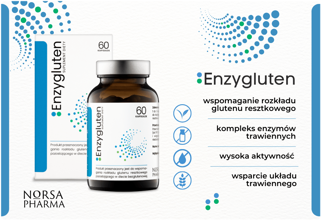 Enzygluten Enzymy Trawienne (60 kaps) Norsa Pharma