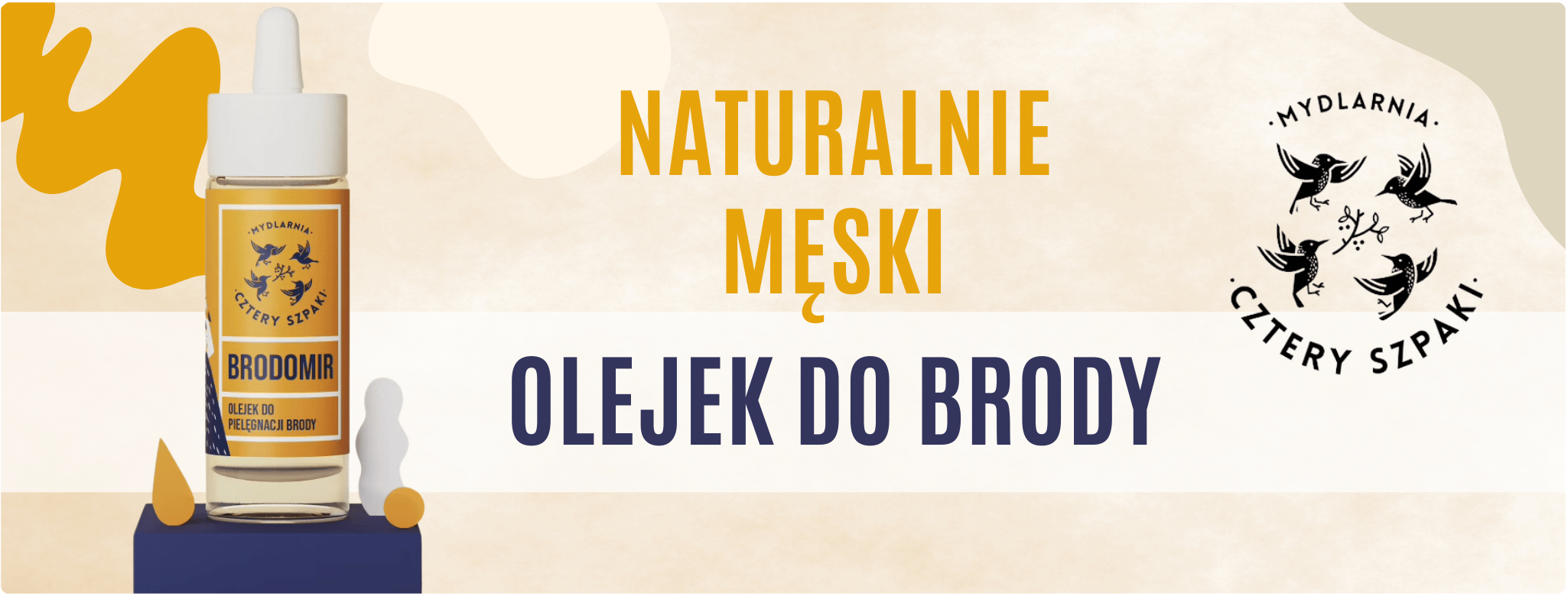 Olejek do Brody Brodomir 30 ml Mydlarnia Cztery Szpaki