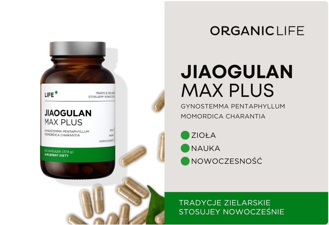 Jiaogulan Max Plus Organic Life wsparcie wątroby i cukru